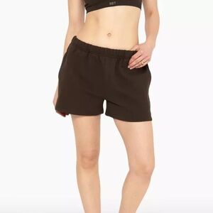 Set Active Heavyweight Sweat Shorts In Espresso Brown Women's Size S